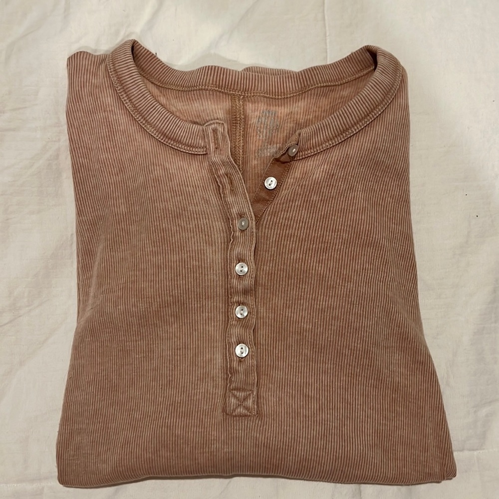 aerie “real soft” henley long sleeve